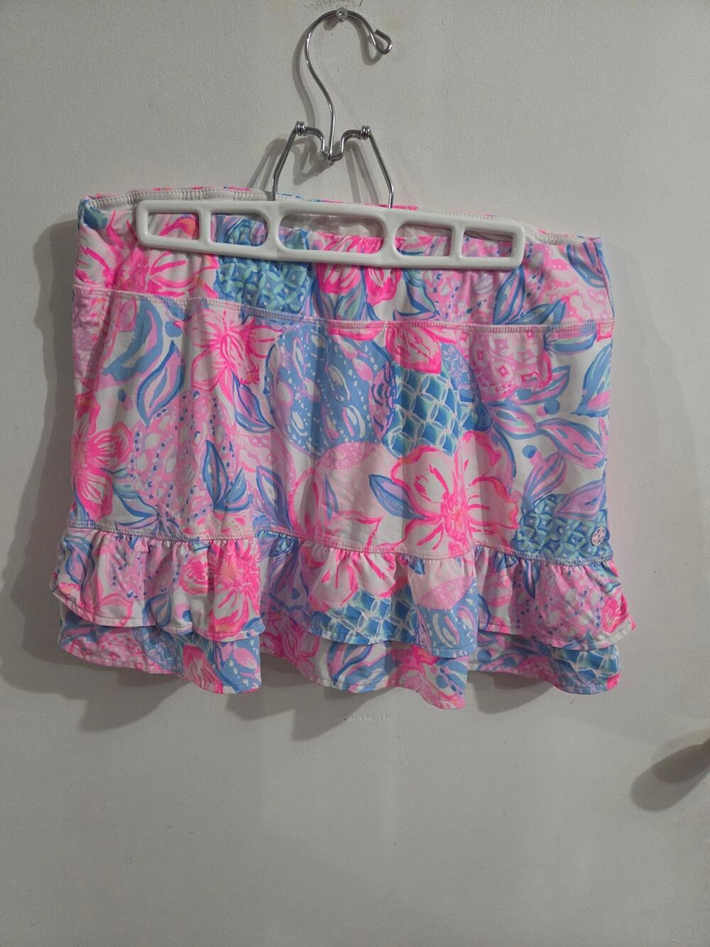 Lilly Pulitzer luxletic skirt skort turtle fern L